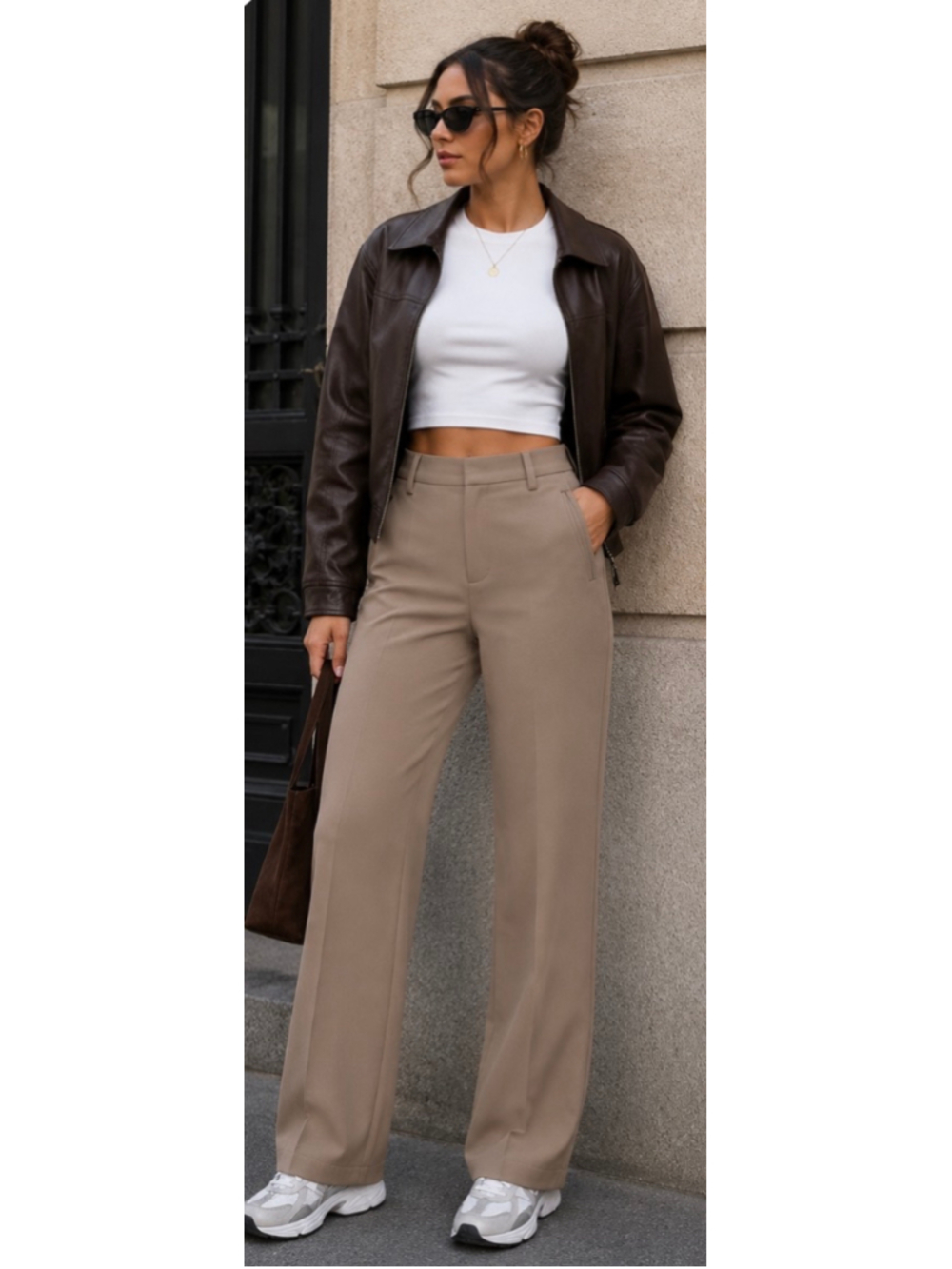 Women's Celine Trousers Size 38/6 Beige Khaki’s New with Tag French Luxury